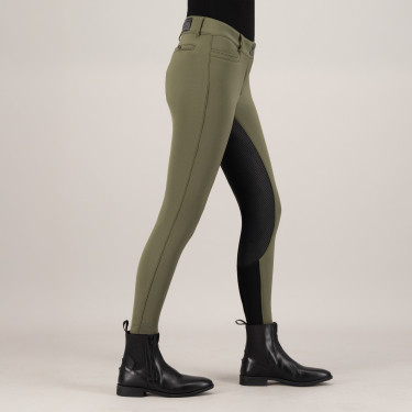Calça de equitação Euro-Star Arielle Inverno FullGrip Caqui Calça de equitação Euro-Star Arielle Inverno FullGrip Caqui