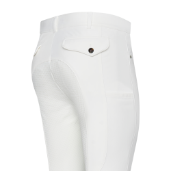 Calça de equitação Euro-Star Camillo FullGrip homem Branco
