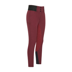 Legging de equitação Euro-Star Athletic leanline FullGrip Romã Vermelho