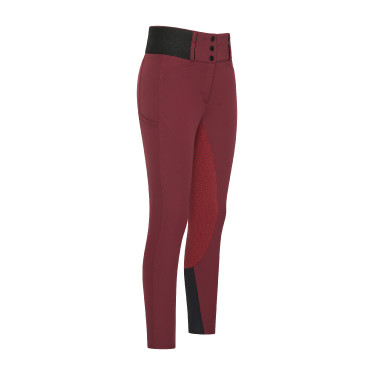Legging de equitação Euro-Star Athletic leanline FullGrip Romã Vermelho
