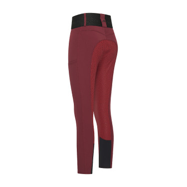 Legging de equitação Euro-Star Athletic leanline FullGrip Romã Vermelho