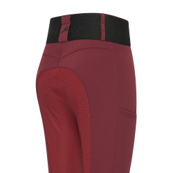 Legging de equitação Euro-Star Athletic leanline FullGrip Romã Vermelho