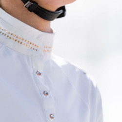Polo de competição Euro-Star Estrella Branco óptico Polo de competição Euro-Star Estrella Branco óptico
