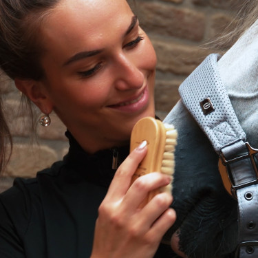 Escova de cabeça Imperial Riding Natural HV Polo Natural Castanho