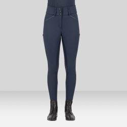 Calça de equitação Euro-star Aurelia Diamond FullGrip Marinho Azul-marinho