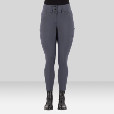 Calça de equitação Euro-Star Aurelia Grip Connect Full Ímã Cinzento