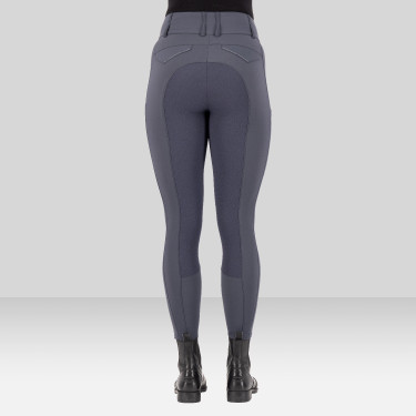 Calça de equitação Euro-Star Aurelia Grip Connect Full Ímã Cinzento