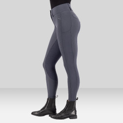 Calça de equitação Euro-Star Aurelia Grip Connect Full Ímã Cinzento