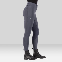 Calça de equitação Euro-Star Aurelia Grip Connect Full Ímã Cinzento