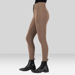 Calça de equitação Euro-Star Aurelia Grip Connect Full Caramelo Castanho