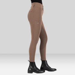 Calça de equitação Euro-Star Aurelia Grip Connect Full Caramelo Castanho