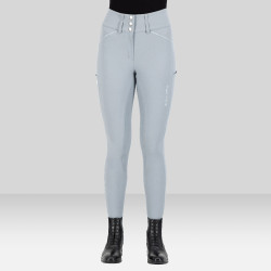 Calça de equitação Euro-Star Aurelia Grip Connect Full Nuvem Branco