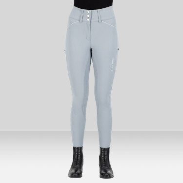 Calça de equitação Euro-Star Aurelia Grip Connect Full Nuvem Branco
