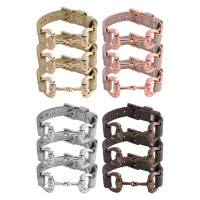 Pulseira com mordedor grande HV Polo Kate lote de 12 peças Multi cintilante