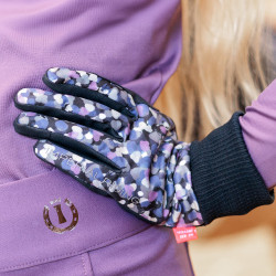 Handschuhe Imperial Riding Hide & Shine Kinder Lovefetti dark Motivos