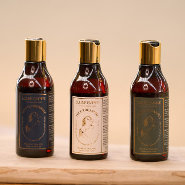 Óleo Equino Empire para cauda e crina Imperial Riding Verde sálvia