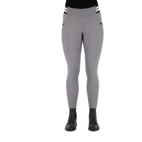 Legging de equitação HV Polo Estrella FullGrip feminino Cinza zinco Cinzento