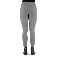 Legging de equitação HV Polo Estrella FullGrip feminino Cinza zinco Cinzento