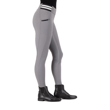 Legging de equitação HV Polo Estrella FullGrip feminino Cinza zinco Cinzento Legging de equitação HV Polo Estrella FullGrip feminino Cinza zinco Cinzento