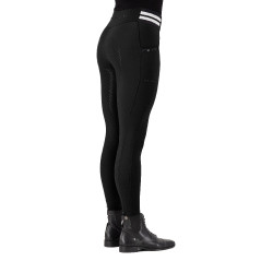 Legging de equitação HV Polo Estrella FullGrip feminino Preto Legging de equitação HV Polo Estrella FullGrip feminino Preto