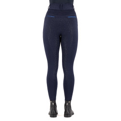 Legging de equitação Imperial Riding Comfi Sparks inverno FullGrip feminino Safira Azul