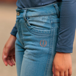 Legging de equitação Imperial Riding Detty kids Azul denim