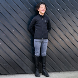 Legging de equitação Imperial Riding Donny infantil Denim cinza escuro Cinzento