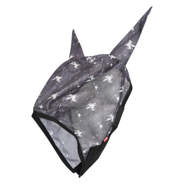 Máscara anti-moscas Imperial Riding Carly UV Pó de fada cinza AOP Motivos