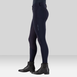 Calça de equitação Euro-Star Arista Connect Full Grip feminina Marinho Azul-marinho