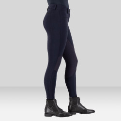 Calça de equitação Euro-Star Arista Connect Full Grip feminina Marinho Azul-marinho