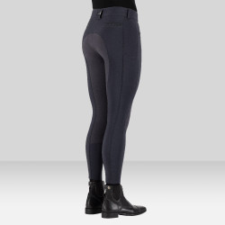 Calça de equitação Euro-Star Arista Connect Full Grip feminina Ímã Cinzento