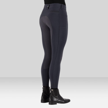Calça de equitação Euro-Star Arista Connect Full Grip feminina Ímã Cinzento