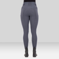 Calça de equitação Euro-Star Aurelia Connect Grip joelhos feminina Ímã Cinzento