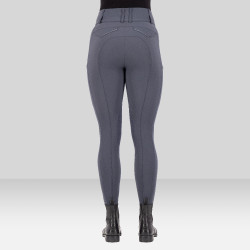 Calça de equitação Euro-Star Aurelia Connect Grip joelhos feminina Ímã Cinzento