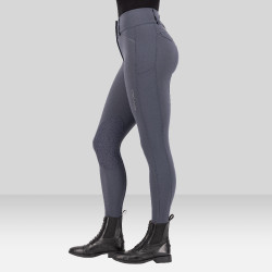 Calça de equitação Euro-Star Aurelia Connect Grip joelhos feminina Ímã Cinzento