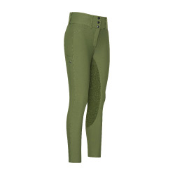 Calça de equitação Euro-Star Aurelia Therma Connect Full Grip feminina Oliva Verde Calça de equitação Euro-Star Aurelia Therma Connect Full Grip feminina Oliva Verde