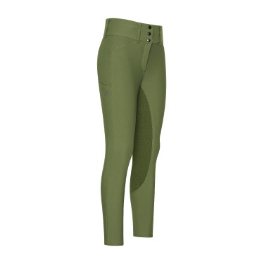 Calça de equitação Euro-Star Aurelia Therma Connect Full Grip feminina Oliva Verde Calça de equitação Euro-Star Aurelia Therma Connect Full Grip feminina Oliva Verde