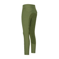 Calça de equitação Euro-Star Aurelia Therma Connect Full Grip feminina Noite Azul