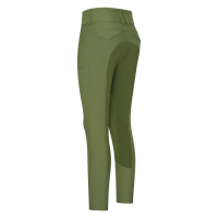 Calça de equitação Euro-Star Aurelia Therma Connect Full Grip feminina Noite Azul