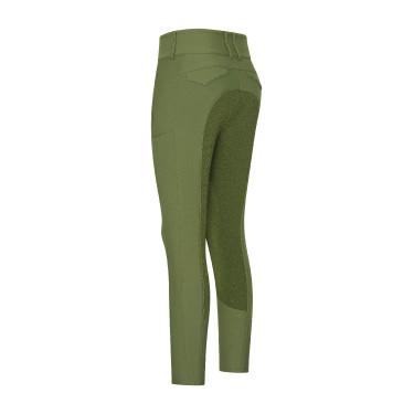 Calça de equitação Euro-Star Aurelia Therma Connect Full Grip feminina Oliva Verde Calça de equitação Euro-Star Aurelia Therma Connect Full Grip feminina Oliva Verde