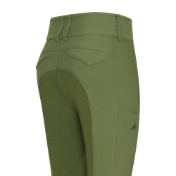 Calça de equitação Euro-Star Aurelia Therma Connect Full Grip feminina Oliva Verde Calça de equitação Euro-Star Aurelia Therma Connect Full Grip feminina Oliva Verde