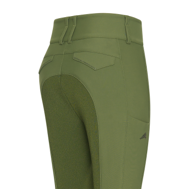 Calça de equitação Euro-Star Aurelia Therma Connect Full Grip feminina Oliva Verde Calça de equitação Euro-Star Aurelia Therma Connect Full Grip feminina Oliva Verde