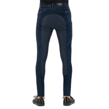 Calça de equitação Euro-Star Camillo Denim FullGrip Calça de equitação Euro-Star Camillo Denim FullGrip