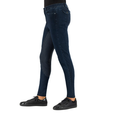 Calça de equitação Euro-Star Camillo Denim FullGrip Calça de equitação Euro-Star Camillo Denim FullGrip