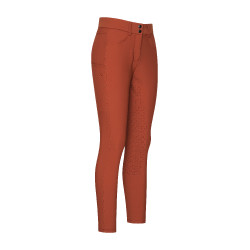 Calça de equitação Euro-Star Empress FullGrip Canela escura Laranja Calça de equitação Euro-Star Empress FullGrip Canela escura Laranja