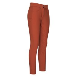 Calça de equitação Euro-Star Empress FullGrip Canela escura Laranja