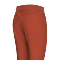 Calça de equitação Euro-Star Empress FullGrip Canela escura Laranja