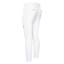 Calça de equitação Euro-Star Gabriel Competition Connect com grip nos joelhos para homem Branco Calça de equitação Euro-Star Gabriel Competition Connect com grip nos joelhos para homem Branco
