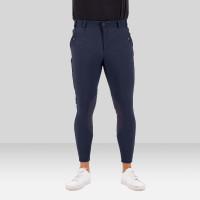 Calça de equitação Euro-Star Gabriel thermaline Connect Grip joelho masculino Noite Azul