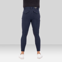 Calça de equitação Euro-Star Gabriel thermaline Connect Grip joelho masculino Noite Azul